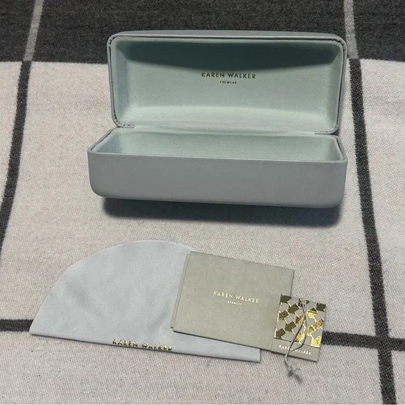 Karen Walker Large Hardshell Sunglasses Case - Picture 3 of 4